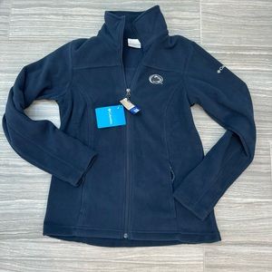 Penn State Columbia women’s navy zipper jacket NWT 🔥💙🤍